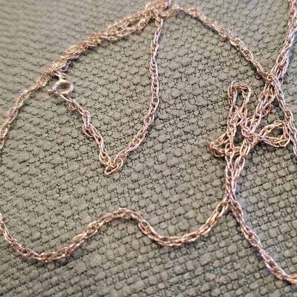 Vintage 925 Silver Necklace, Sweet SUPER Unique Chain, 24 inches - Picture 9 of 10